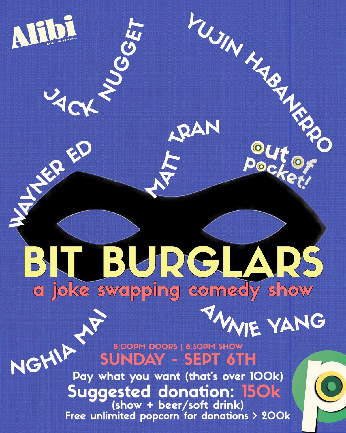 Bit Burglars, stand-up comedy show at Alibi - Bar & Bites, Saigon